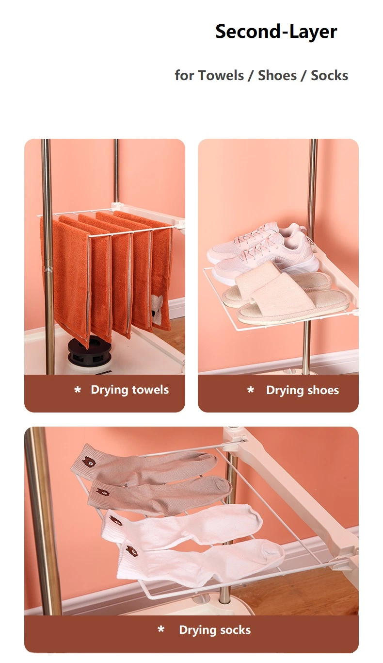 Portable and Foldable Clothes Dryer Electric Clothes Drying Machine Smart Clothes Dryer Machine for Household
