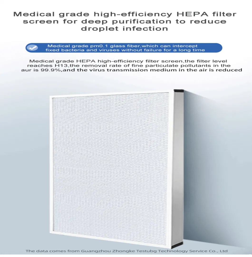 OEM 220V/50Hz Industrial Air Disinfection Equipment 38W Air Filter