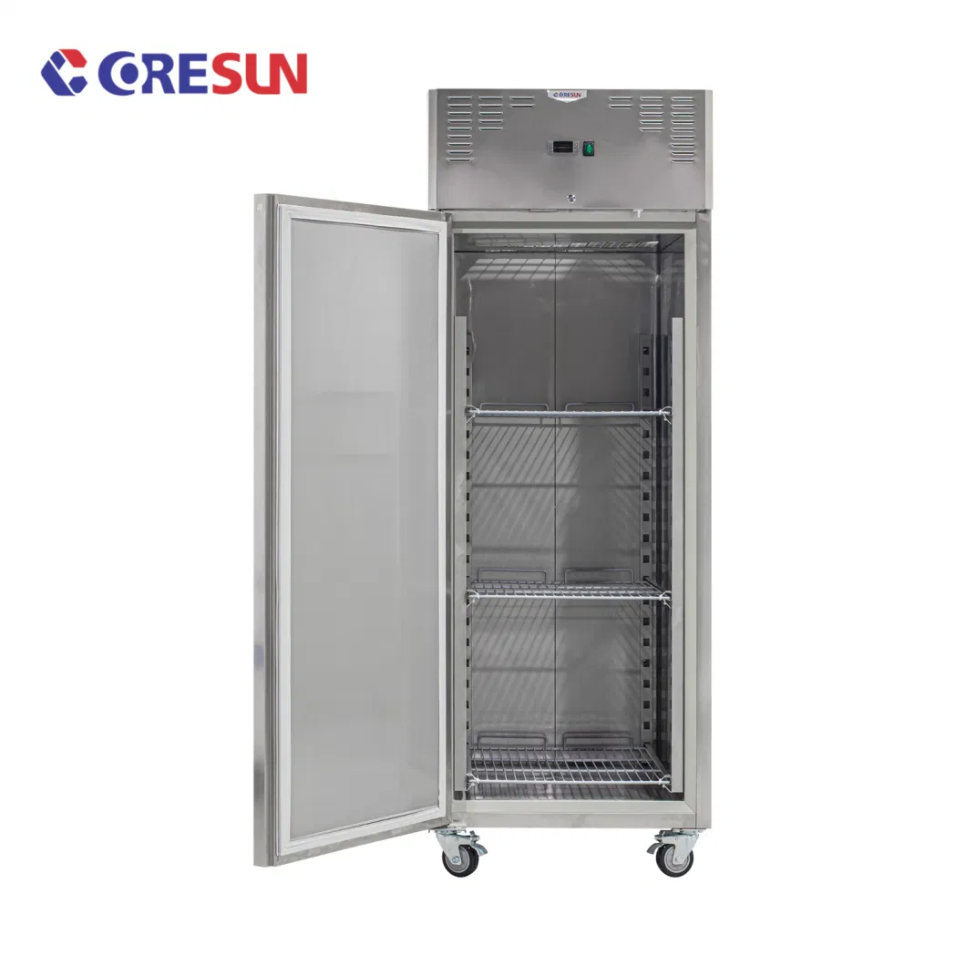 Commerical Stainless Steel Single Door R290 Upright Chiller Refrigerator for Hotel, Restaurant Supermarket Catering Use with CE