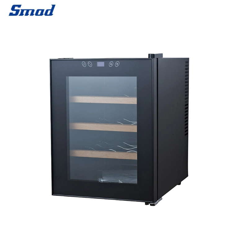 Smad 33L Capacity Glass Wine Bottle Chiller Fridge Commercial Electric Cooler