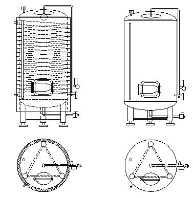 Stainless Steel Maturing Tank Cider Maturation Tanks Beer Lagering Tanks Beer Fermenter