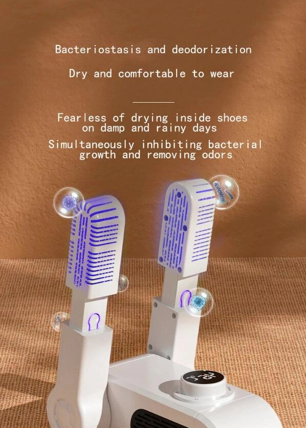 Intelligent Portable Shoe Dryer 816 Multifunction Foldable and Retractable Boot Warmer Sterilize with Timer Electric Dryer