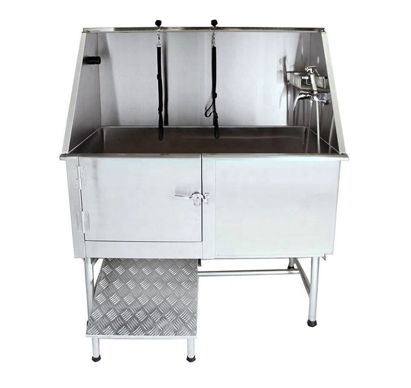 Pet Grooming Bathtub with Stairs for Vet Use