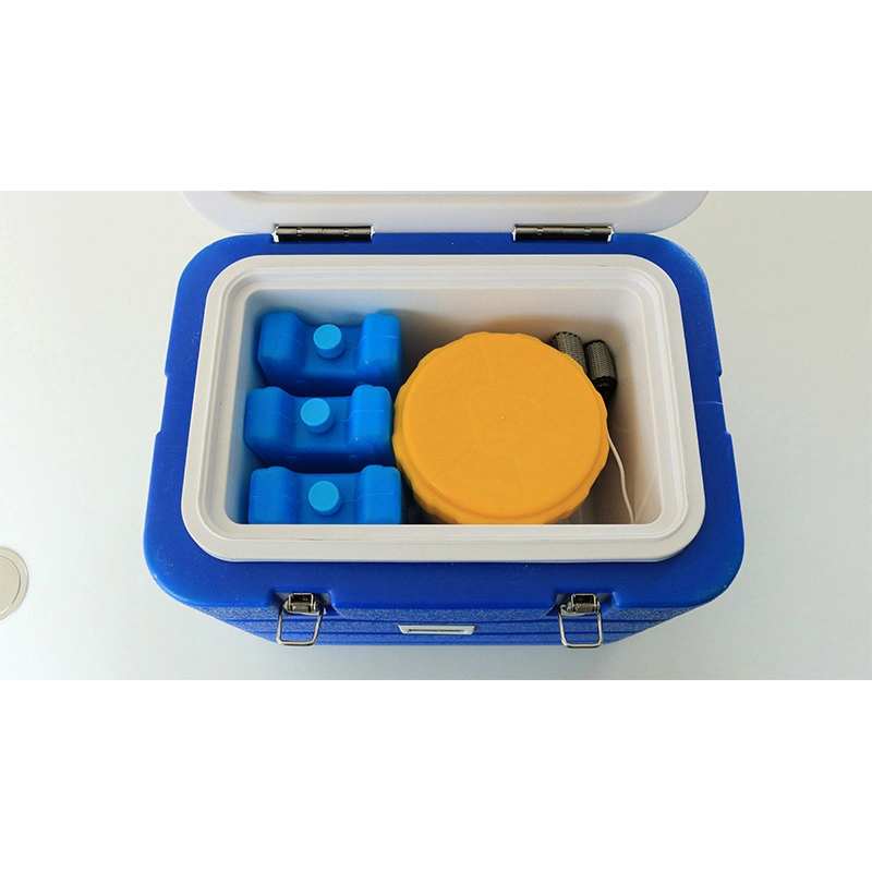 PP Material Ice Cooling Mini Refrigerator Portable Biosafety Transport Box