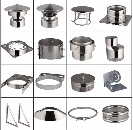 Stainless Steel Inner Liner and Outer Jacket Ultra Temperature Chimney