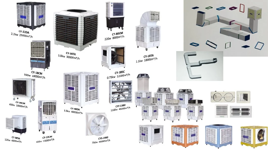 1.1kw 15000CMH New PP Portable Industrial Centrifugal Evaporative Air Cooler (CY-18TC/SC/DC)