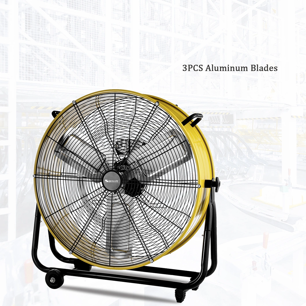 Powerful 24&quot; Drum Fan with Stand and Wheels