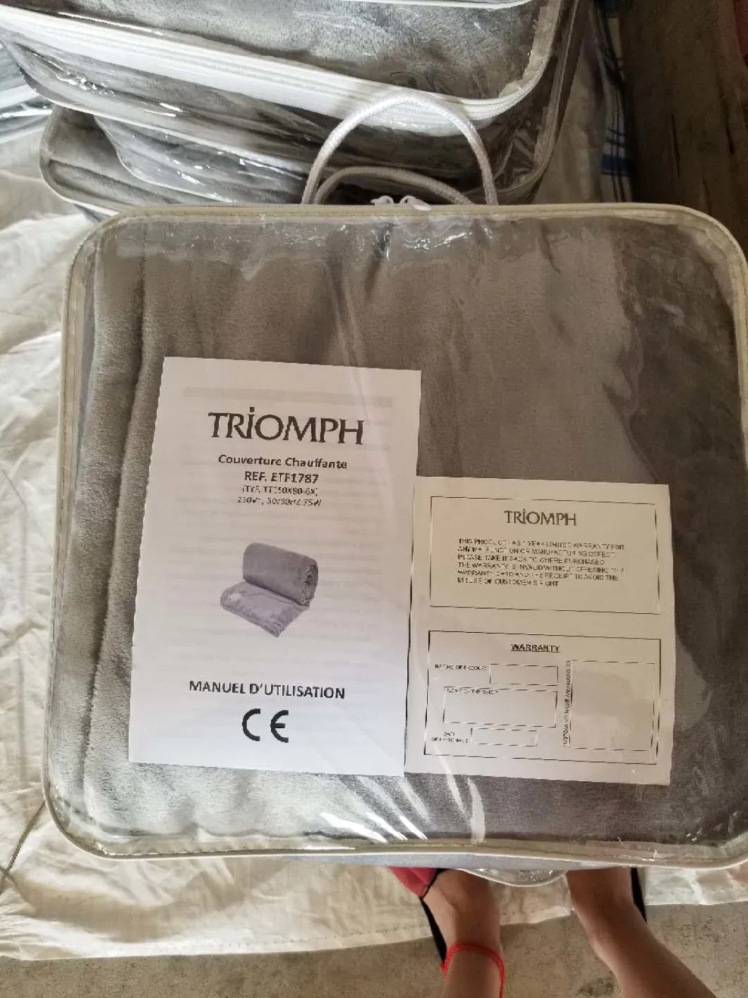 Electric Heated Blanket Throw, 60&quot;X 50&quot; and 80X60 Inchsoft Flannel Electric Warming Blanket