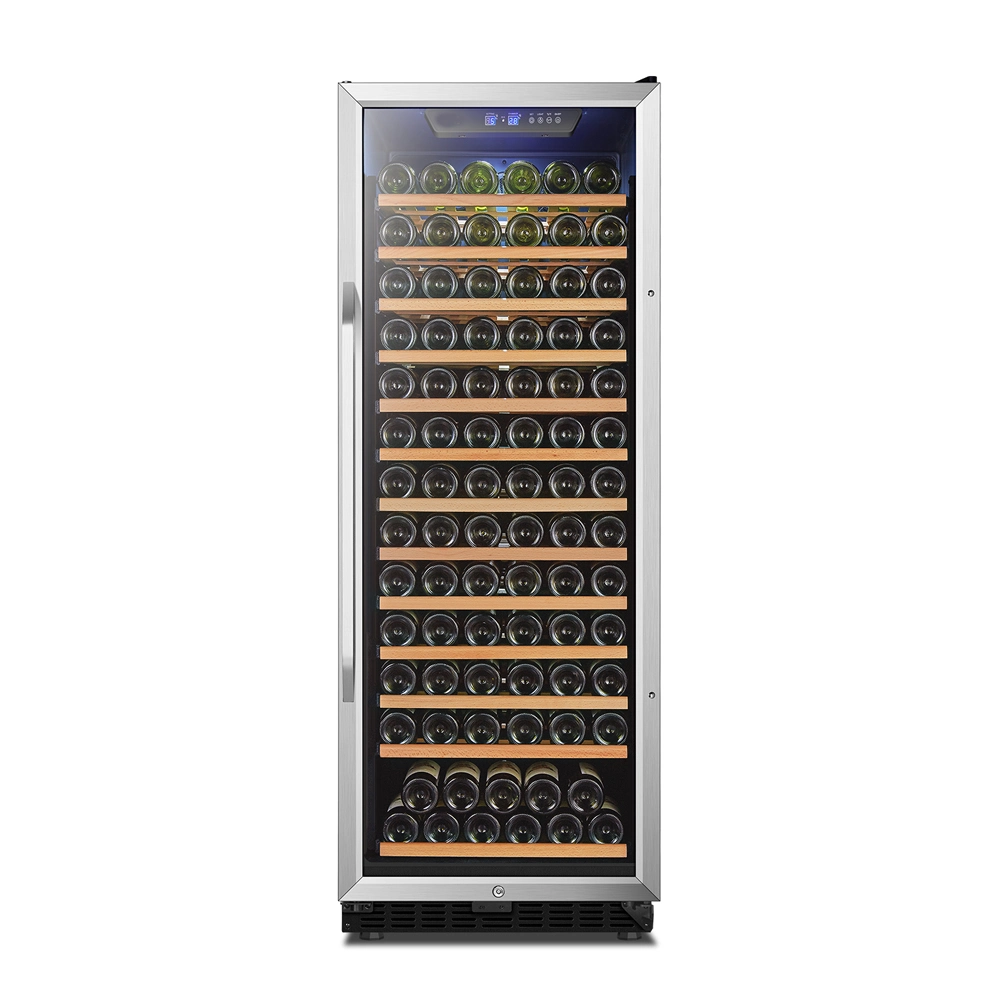 China Wine Fridge Stainless Steel Door Single Zone Wine Cooler