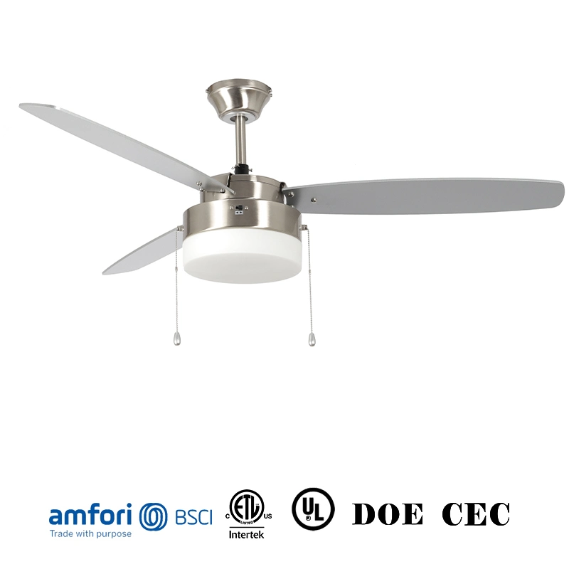 Air Cooler Exhaust Ventilation Cooling Fan Ventilator Hanging Fans Electric LED Ceiling Fan with 3 Blades Intelligent Remote Control