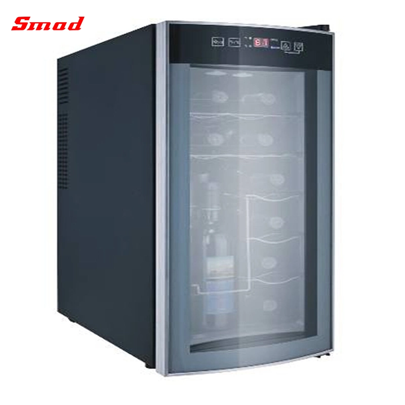 No Noise 12 Bottles 35 Liters Portable Mini Thermoelectric Wine Cooler