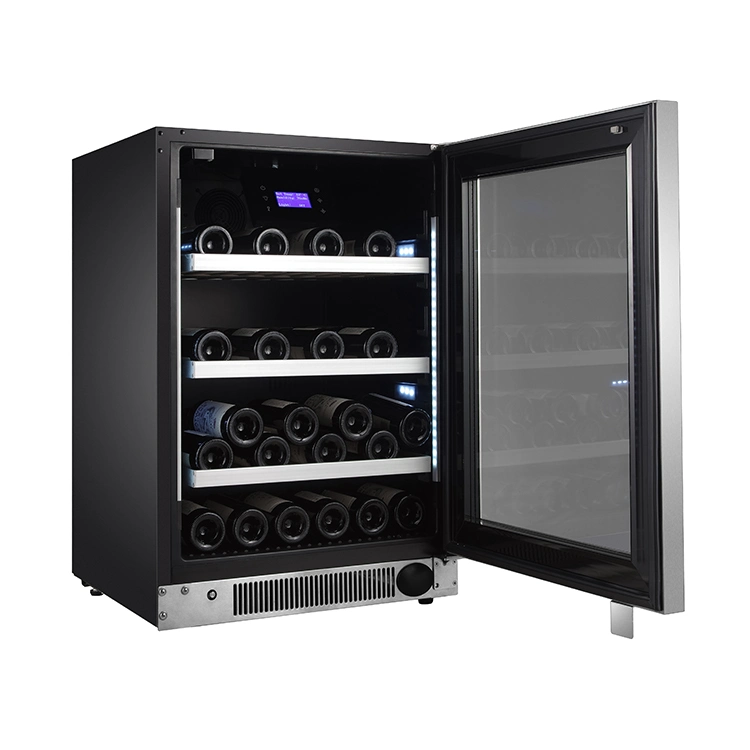 OEM Custom Stylish Built Compressor 46 Bottles Single Zone Wine Fridge Wine Refrigerator Under The Counter