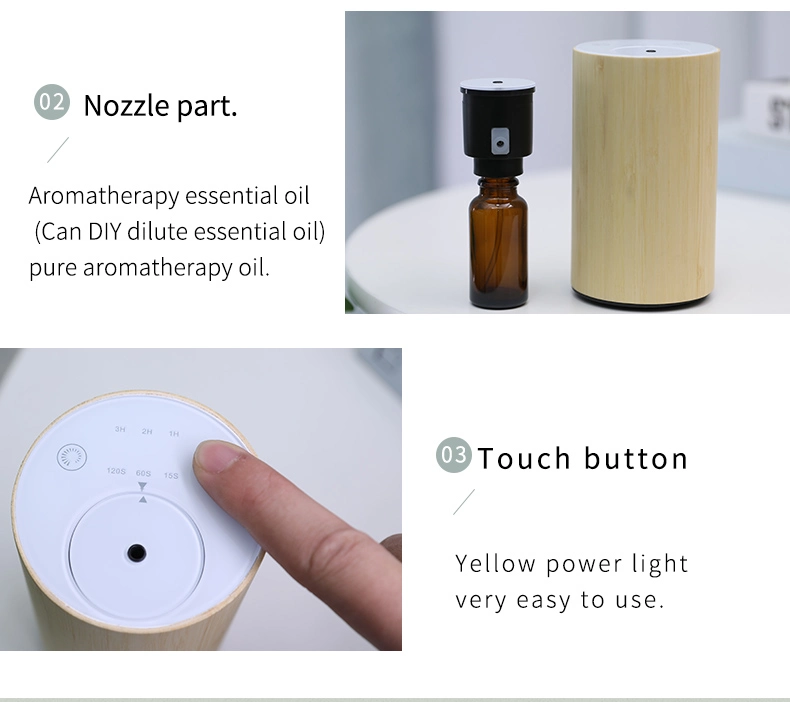 Portable Electric Smart Air Perfume Cool Mist Evaporative Nebulizer Aromatherapy Essential Oil Car Spray Diffuser Humidifier