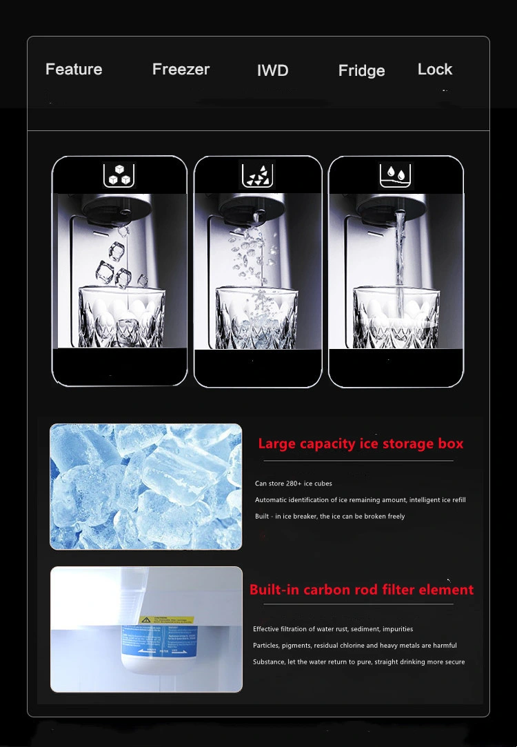 Yunlei-Household High-End Air-Cooled Frost-Free Frequency Conversion High-End French Side-by-Side Refrigerator