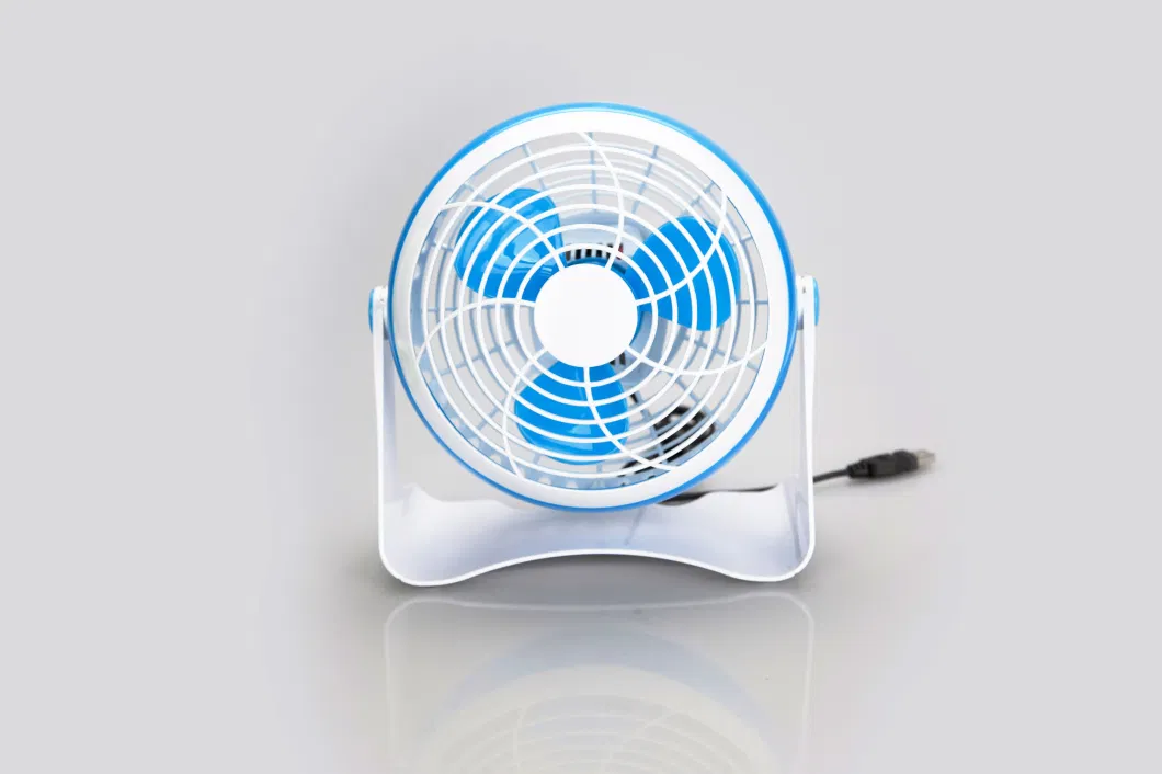 Table Fan Standing Plastic Mini USB DC Fan Rechargeable