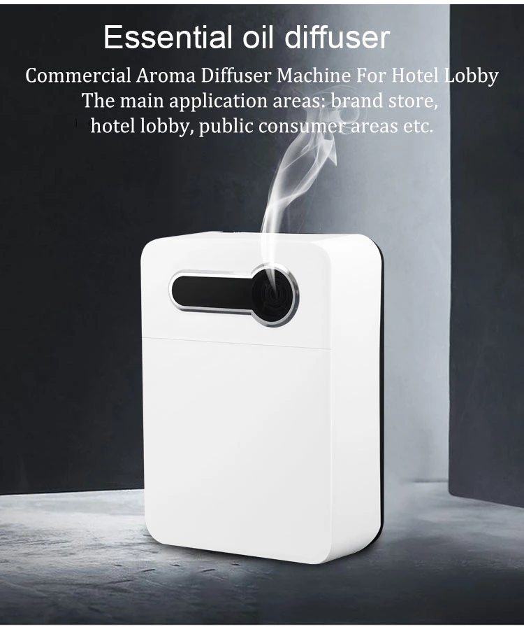 LCD Screen Display Waterless Aroma Diffuser Mini Portable 200ml Aromatherapy Diffuser Essential Oil Diffuser Machine for Home