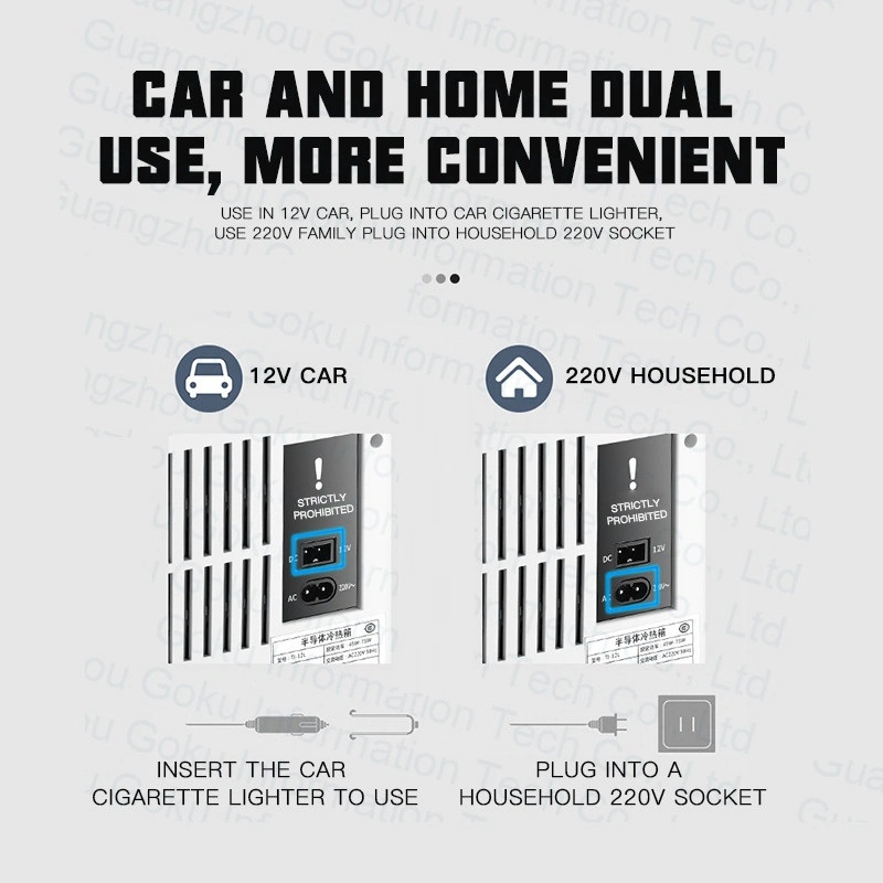 12L Mini Mini Refrigerator Dormitory Mini Household Car Dual Use Mini Mask Cosmetics Refrigerated Fridge Single / Dual Core