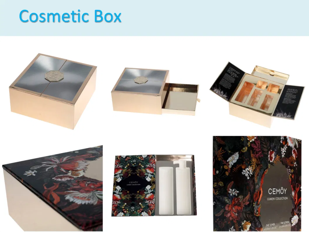 Custom Color Printed Food Grade Folding Craft Cosmetic Perfume Paper Gift Box, Packaging Display Box, Cigarette Wine Bottle Storage Packing Box