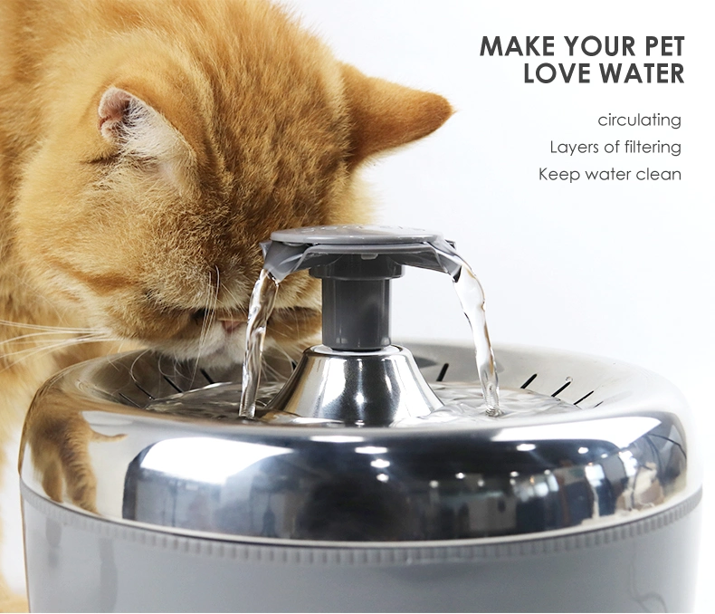 Quadruple Filtration Soft Water Recirculation Filtration Water Dispenser Pets Love Drinking Water