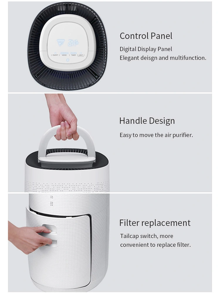 Home Room WiFi Sensor Air Purifiers Portable HEPA Filter Ionizer Air Purifier