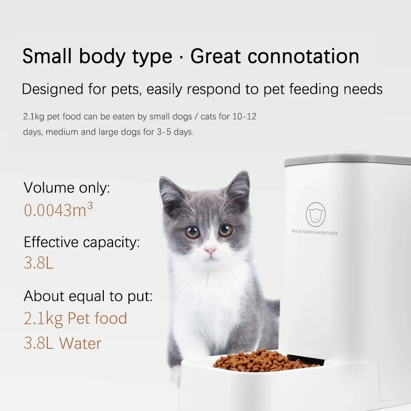 Smart Pet Dispenser of Dog and Cat Automatic Pet Food Feeder