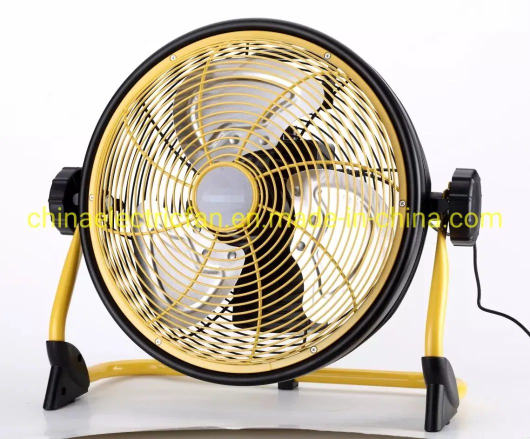 14inch Standing Rechargeable Floor Fan/Electric Fan/Industrial Fan/Ventilateur for Home