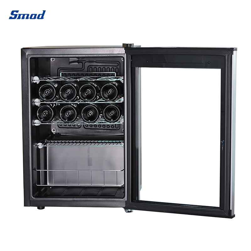 Smad 20 Bottles 62L Black LED Display Compressor Electric Wine Bottle Cooler