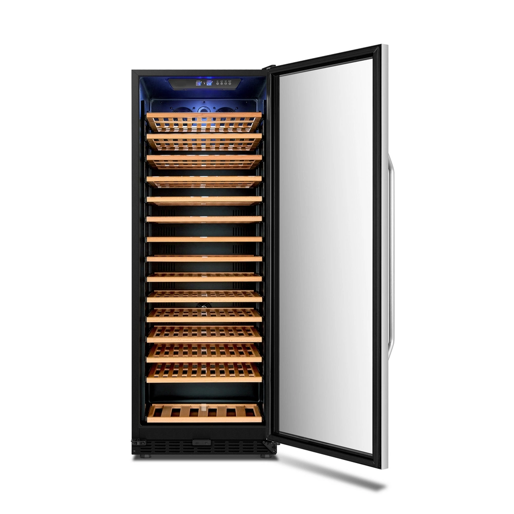 China Wine Fridge Stainless Steel Door Single Zone Wine Cooler