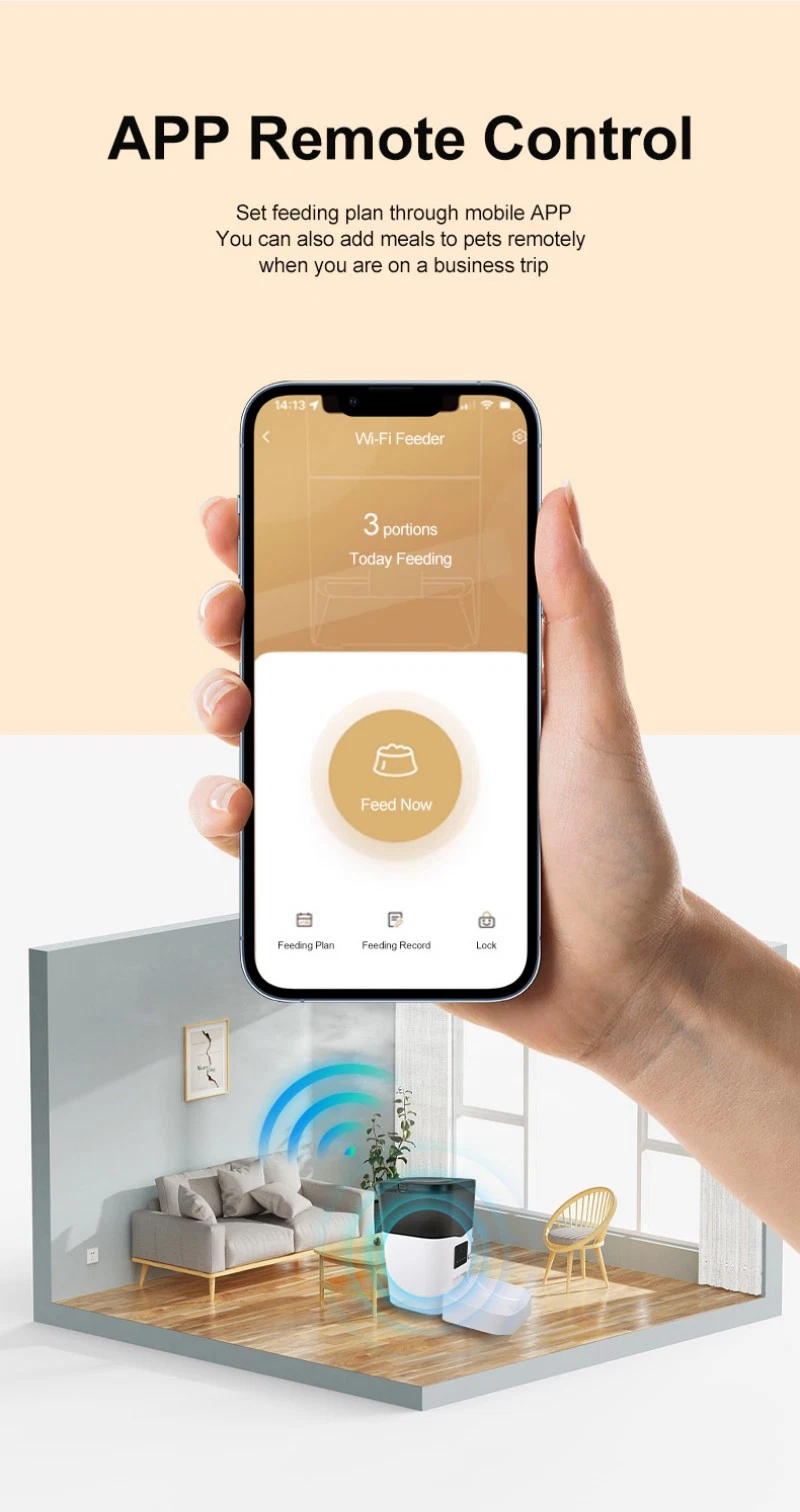 Automatic Cat Feeder Smart Pet Food Dispenser with APP