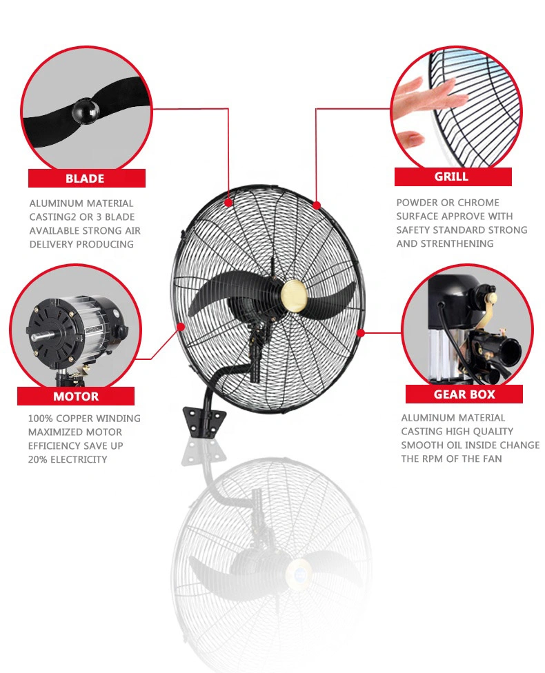 Cheap Price 26 Inch High Speed Oscillating Industrial Fan