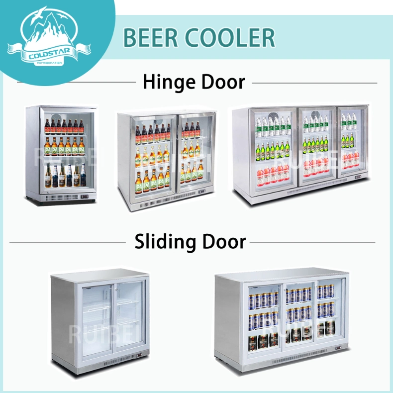 Stainless Steel Glass Door Mini Beer Wine Bottle Cooler for Sale