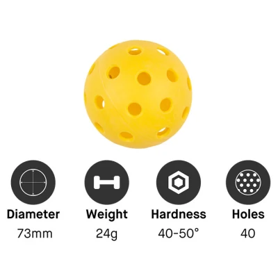  Customized Logo Color Usapa 26 Holes 40 Holes 73mm Outdoor Indoor Pickleball Ball