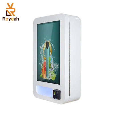 Reyeah 32 Inch Touch Screen Age Recognition Wall Mounted Small Vending Machine with Credit Card Reader