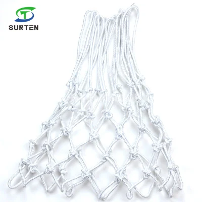 Nylon/Polyester 3 Color Wall Mounted Hanging Basketball Goal Nets/Netting Ring Rim in Single White, Blue, Red Color, Braided Basketball Net