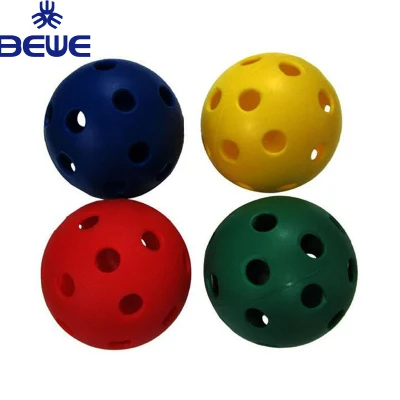 Wholesale Colored Soft PE 8 Holes Pickleball Ball