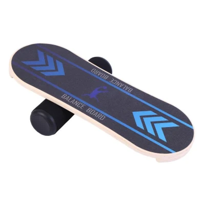 Wooden Balance Board Trainer Wobble Board for Skateboard Hockey Snowboard Surf Training Exercise and Build Core Stability