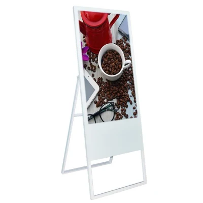 43" Foldable Floor Stand Digital Signage LCD Display Android