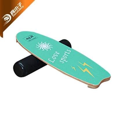 Balance Board Natural Materials Handcrafted Roller + Boardfor Fitness Extreme Sports and Fun