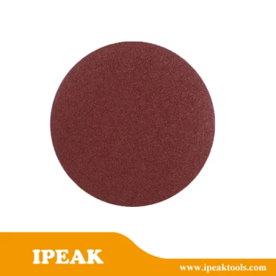  Factory Made Cheap DIY 5 Inch Red Aluminum Oxide Cloth Backing Sanding Discs Buffing Sheet Sandpaper