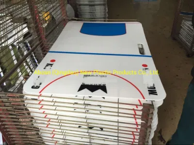  White Thicker PE Plastic Self Lubricating HDPE Polyethylene Ice Hockey Shooting Pad