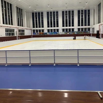  Cost-Effective Long Term Savings Over Other Price UHMWPE HDPE Portable Mobile Artificial Skating Tile Synthetic Ice Hockey Rinks Panel Flooring Tiles