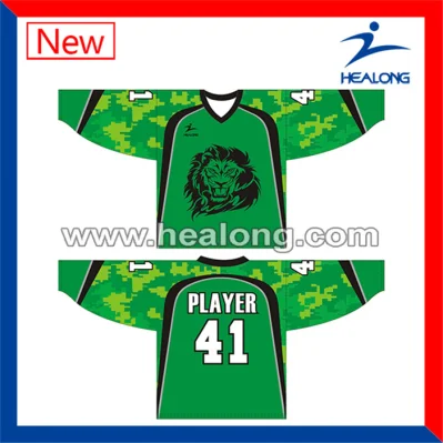  Healong China Manufacturer Apparel Gear Digital Printing Teens Ice Hockey Uniforms