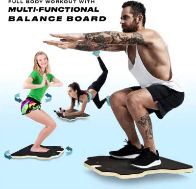 Multifunctional Balance Board Core Trainer Dynamic Workout with Included Phone Holder