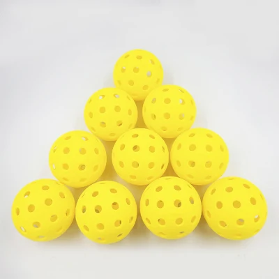 Custom Pickle Ball 74 mm 40 Hole Practice Ball High Quality and Durable Indoor Outdoor Pickleball