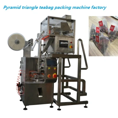Triangle Tea Bag Packing Machine Shanghai Nylon Herbal Double-Layer Package Machine Inner & Outer Herbage Particle Mixed Filling & Sealing Machine Packer