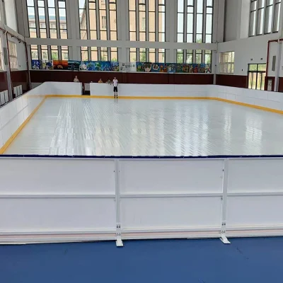  Cutting Pure Hockey Synthetic Ice Rinks Hot Sale Roller Skating Rink Flooring Tiles