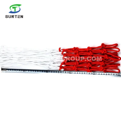 Ultra Durable Nylon/Polyester 50cm Length Basketball Net in Single White&Red Color