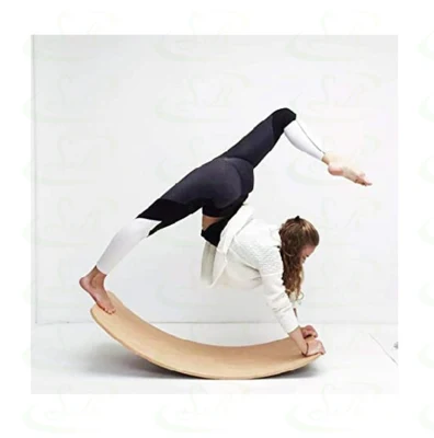 Senrui Fitness Wooden Yoga Training Equipment Balance Board