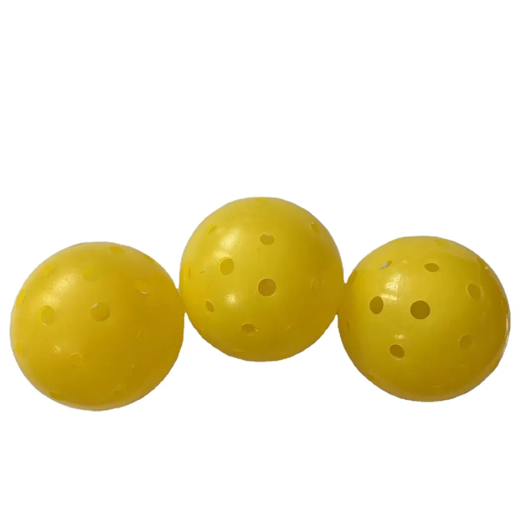 Pickleball Balls Outdoor Usapa Specifications 40 Holes Pickleball Balls Yellow