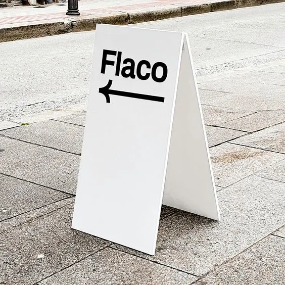 Free A Shape Sign Board Side Walk Signs Printed Pavement Sign Board for Outdoor Displays